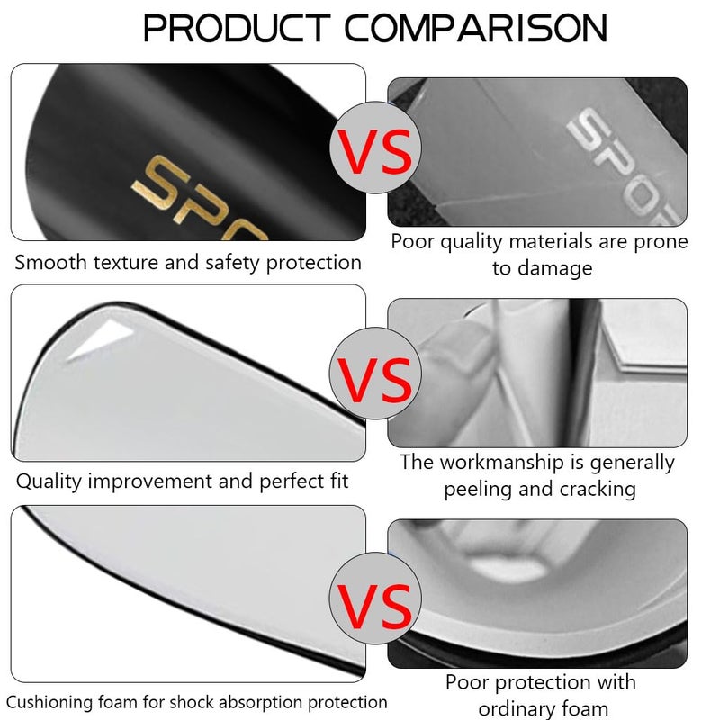 Proberos مجموعة واقيات الساقين الرياضية لكرة القدم - واقيات الساقين مع وسادة EVA وأكمام للمراهقين والأطفال - كرة القدم، الرجبي، الهوكي - S - Image 5