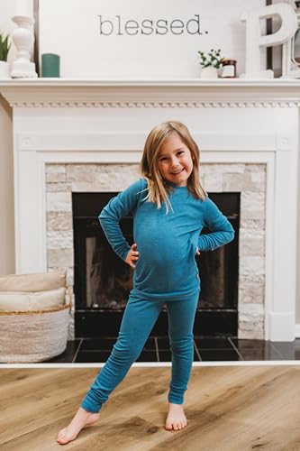 City Threads Made in USA Big Girls Thermal Underwear Set Perfect for Sensitive Skin SPD Sensory Friendly Base Layer Thermal Wear Cotton Ski Clothing for Kids Comfortable Ultra Soft, Bright Light Pink- 16 - Image 5