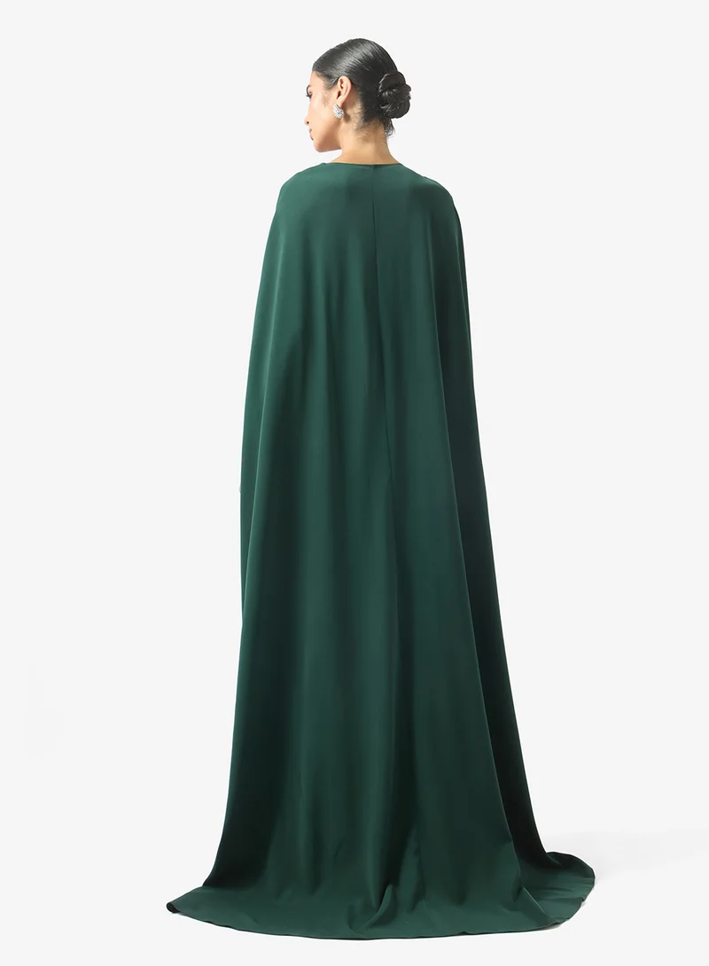Akadia Fashion Two Pcs Crystal Cape Set