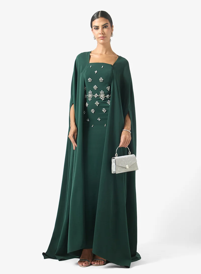 Akadia Fashion  Two Pcs Crystal Cape Set for Women | Best Price UAE