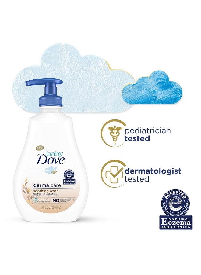 Baby Dove غسول ديرما كير المهدئ للعناية بالبشرة مع دقيق الشوفان الغروي مناسب للبشرة المعرضة للإكزيما 13 أونصة - Image 3