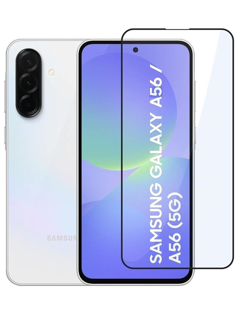 Raxoom Samsung A56 Screen protector Edge to Edge Full Screen Coverage Anti Scratch Tempered Glass Film for Samsung Galaxy A56 5G(2025) 6.7 Inch. - Image 1