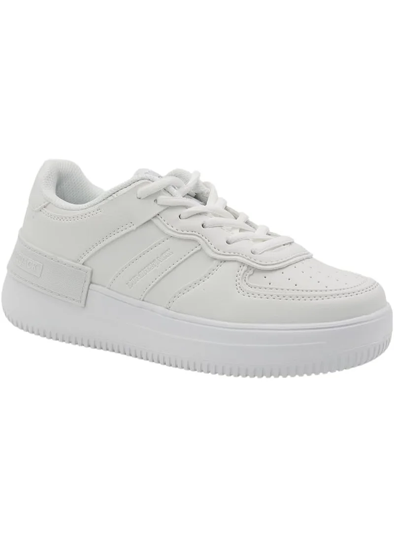 لامبرجاك Lumberjack Freya Style Women Sneakers White – Lightweight Breathable Casual Shoes, Comfortable Lace-Up Everyday Footwear for Ladies