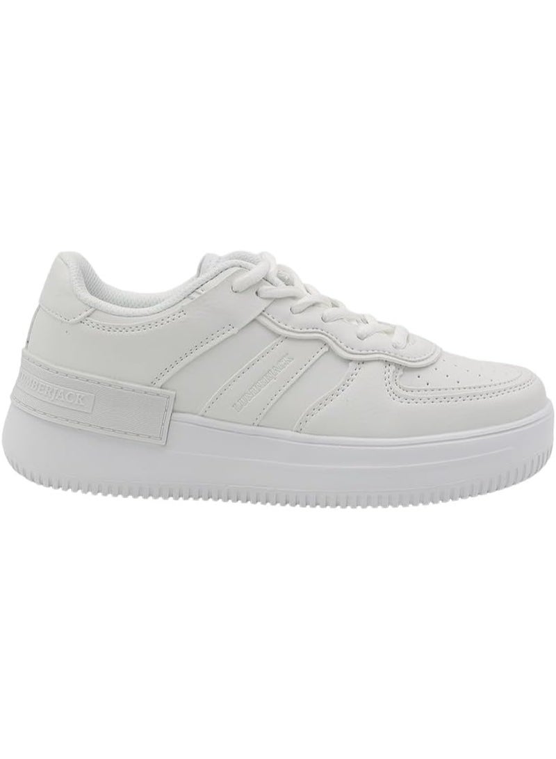 Lumberjack Freya Style Women Sneakers White – Lightweight Breathable Casual Shoes, Comfortable Lace-Up Everyday Footwear for Ladies - Image 3