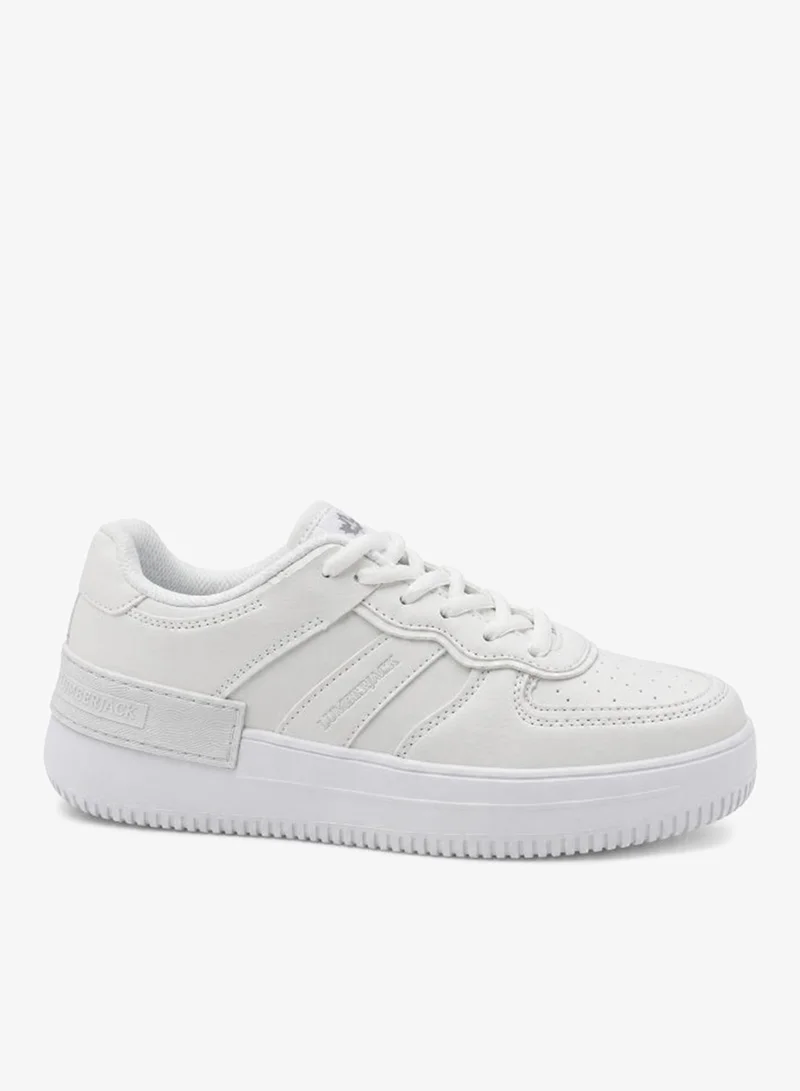Lumberjack Lumberjack Freya Style Women Sneakers White – Lightweight Breathable Casual Shoes, Comfortable Lace-Up Everyday Footwear for Ladies