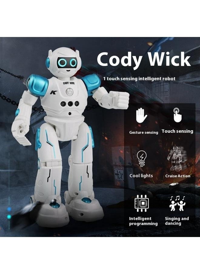 Generic - Robot Toys for Kids - Smart Talking Voice Remote Control Robot, Gesture Sensing Programmable Emo Robot，Remote Control Programmable Gesture Sensor Music Dance RC Toy for Kids - Image 1