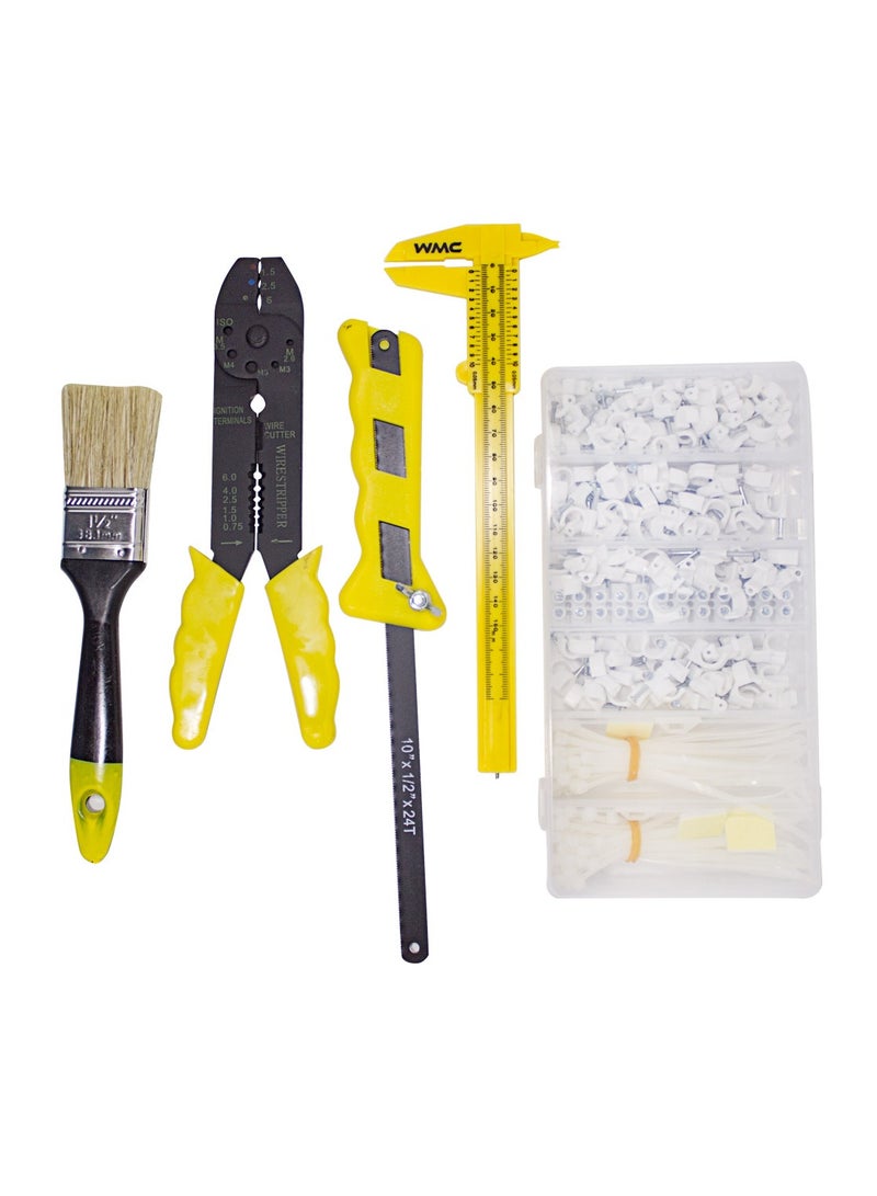 WMC TOOLS Tool Set 319 Pieces for Electrician Repair Pliers Metal Cutter Caliper Brush - Image 2