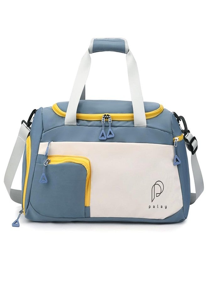 PALAY® Gym Bag for Men with Shoe Compartment & Wet Pocket, Duffle Bags for Travel, Large Capacity Portable Overnight Bag for Vacation, Gym, Sport, Yoga - Image 1