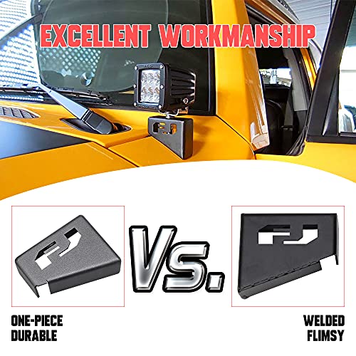 NORTHYUN FJ Cowl Light Bracket Hood Ditch Mount A Pillar LED Pods Driving Light Mounting Bracket Compatible with Toyota FJ Cruiser 2007-2014 - Image 3