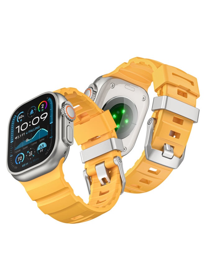 Suitable For Apple Watch Apple IWatch S10Ultar987Se Fkm Wild Trail Fluororubber Watch Strap For Men 