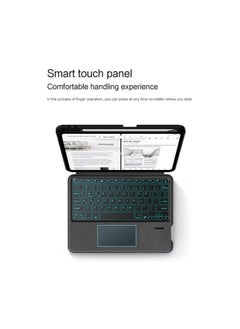 General Touch Backlit Keyboard Case Compatible with Xiaomi Poco Pad 12.1 Tablet Detachable Backlight Keyboard with Any-Angle Kickstand Case with Pen Slot Stylus & Mouse  - Image 3