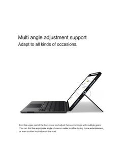 General Touch Backlit Keyboard Case Compatible with Xiaomi Poco Pad 12.1 Tablet Detachable Backlight Keyboard with Any-Angle Kickstand Case with Pen Slot Stylus & Mouse  - Image 4