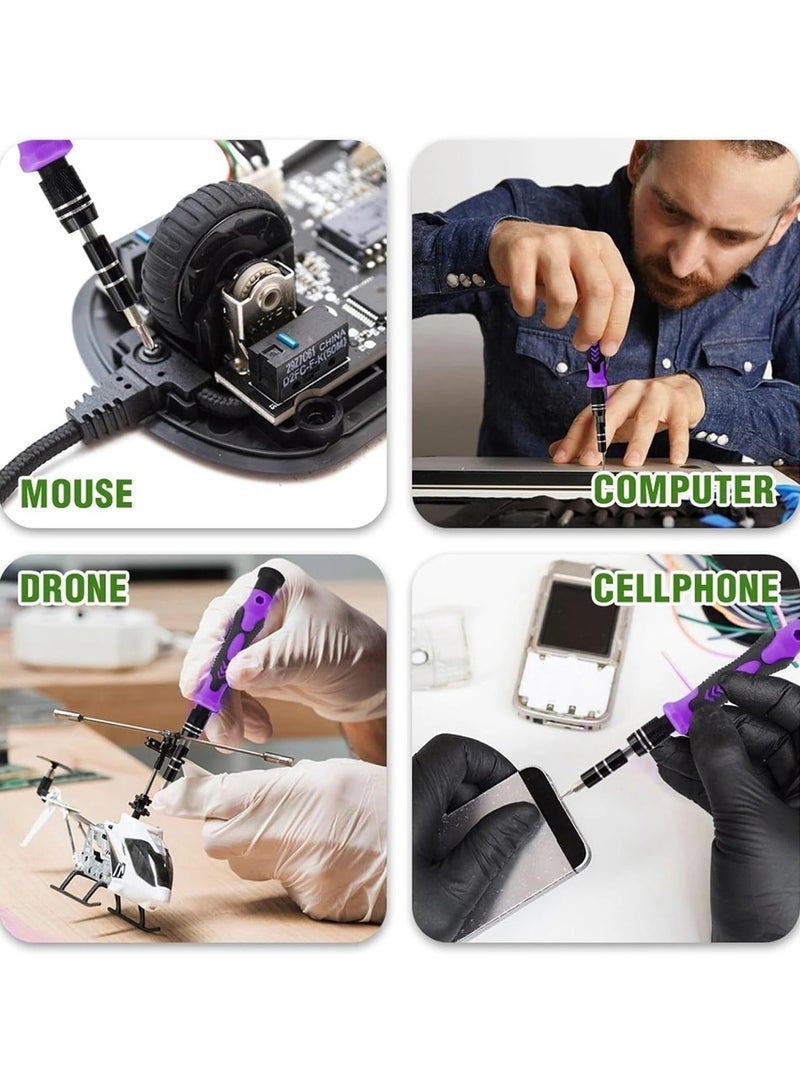 ACYYH Precision Screwdriver Set 115 in 1 Repair Tools Kit with Magnetic Driver Kit,Electronics Precision Screwdriver Set with Portable Bag - Image 3