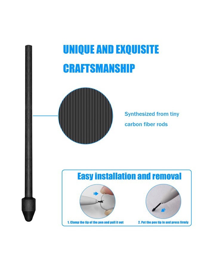 REEYEAR 10 Pcs Remarkable Maker Pen Tips, Replacement Nibs fits for Remarkable 2/1 Samsung S Pen BOOX Super Note Stylus,HB Fiber Wear Resistance Enhancement Note Taking Fine Nibs - Image 3