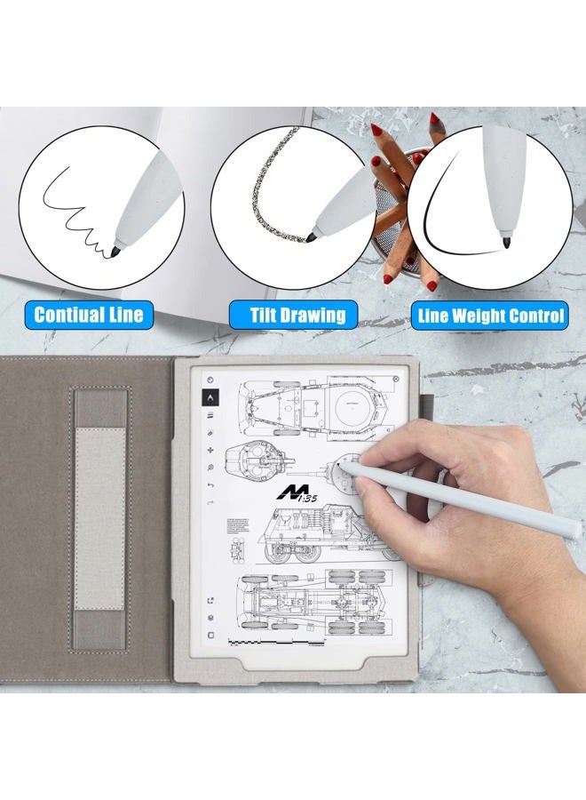 REEYEAR 10 Pcs Remarkable Maker Pen Tips, Replacement Nibs fits for Remarkable 2/1 Samsung S Pen BOOX Super Note Stylus,HB Fiber Wear Resistance Enhancement Note Taking Fine Nibs - Image 5