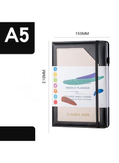 Y&D Planner Book Planner Weekly Plan Book A5 Monthly Plan Notebook Including 6 Pcs Planned Stickers  - Image 2