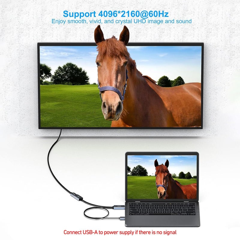 BENFEI HDMI to DisplayPort Adapter, HDMI Source to DisplayPort Monitor Compatible with PC Graphics Card Laptop PS5 Xbox One(360) Supporting 4K@60Hz 2K@144Hz 1080P@165Hz - Image 3