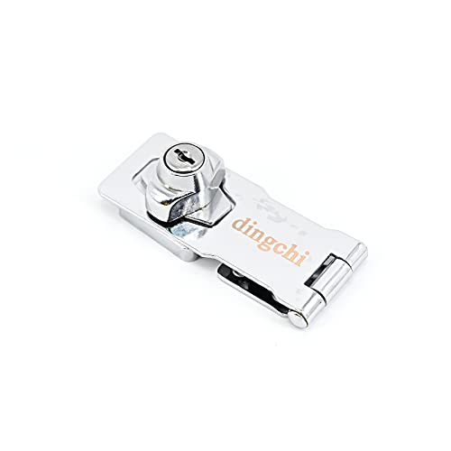 dingchi Door Lock, Clasp Buckle Vintage Door Lock, Locker Cabinet Lock Door Locker Home Lock Buckle from Hole,Safety Locking Hasp w/Screws - Image 5