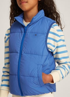 TOMMY HILFIGER Kids Down Denim Look Vest Jacket  - Image 3