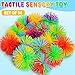 SHQDD 14PCS Stringy Balls Sensory Stringy Ball 275 inch Soft Rainbow Pom Bouncy Stocking Stuffers for Kids Monkey Pom Balls Fidget Toys Stress Ball Birthday Gifts for Boys Girls Ages 3 - Image 4