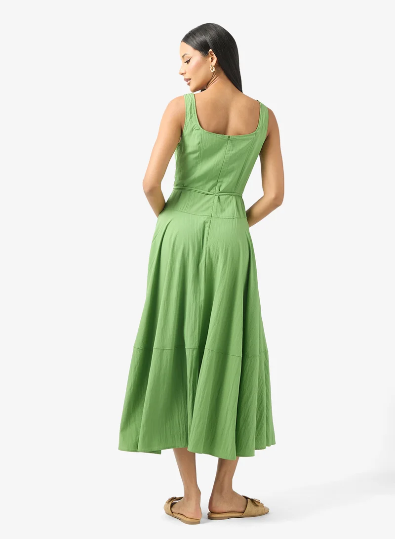 ELLA Square Neck A-line Dress