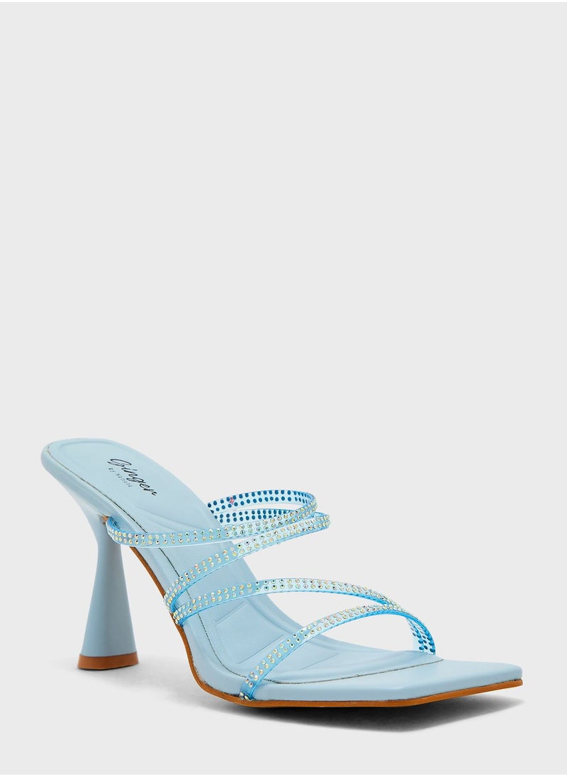Ginger - Strappy Jewelled Sandals - Image 1