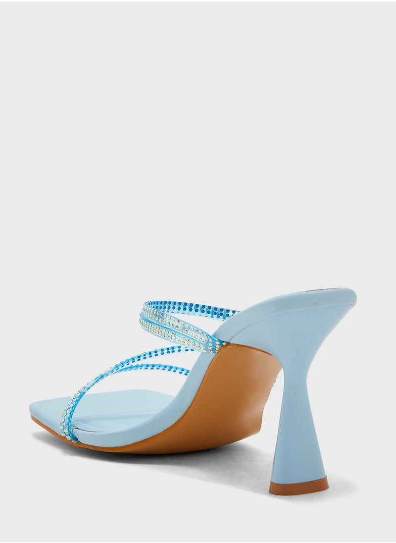 Ginger - Strappy Jewelled Sandals - Image 1