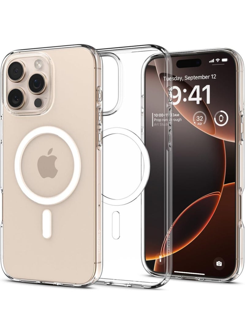 Spigen Liquid Crystal MagFit for iPhone 16 PRO Case Cover with MagSafe (2024) - Crystal Clear - Image 1