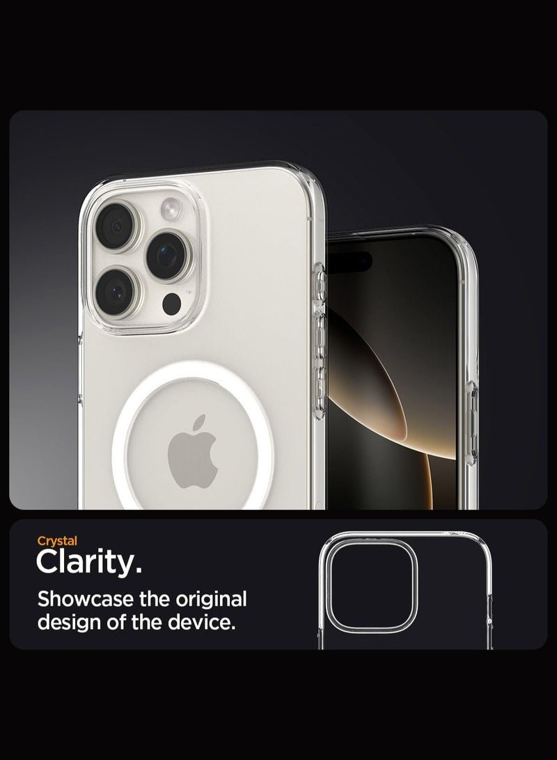 Spigen Liquid Crystal MagFit for iPhone 16 PRO Case Cover with MagSafe (2024) - Crystal Clear - Image 5