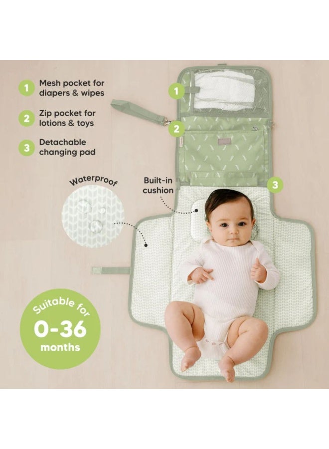 KeaBabies حصيرة تغيير الحفاضات EZEE (أكاسيا) - Image 5