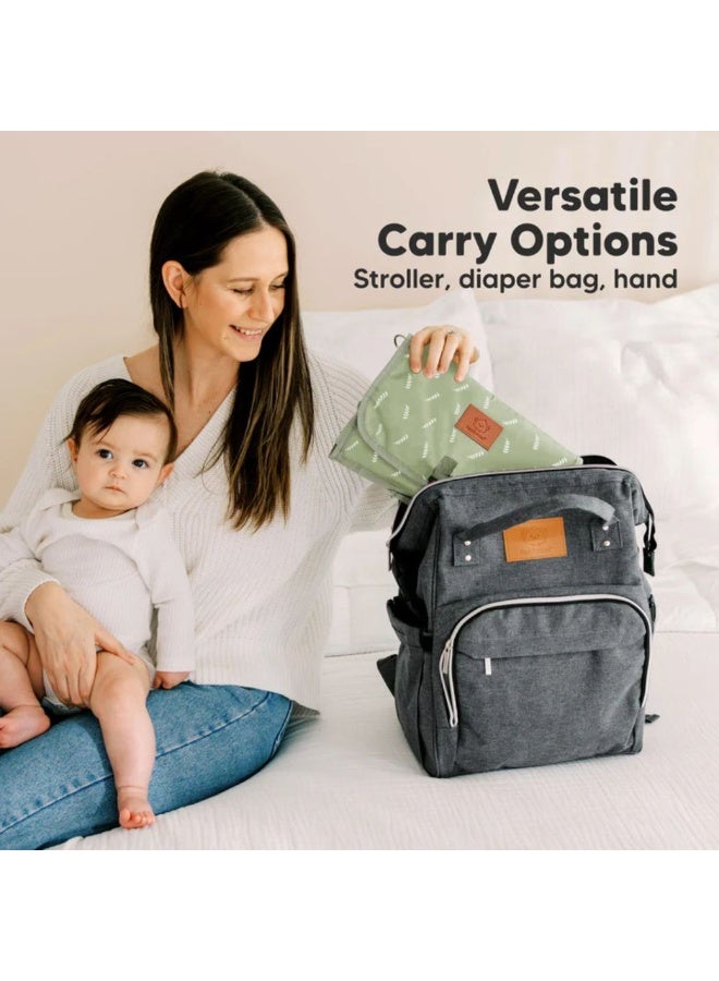 KeaBabies حصيرة تغيير الحفاضات EZEE (أكاسيا) - Image 2