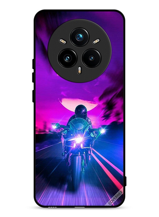 Covernex Realme 14 Pro 5G Protective Case Cover Man On Bike Wallpaper