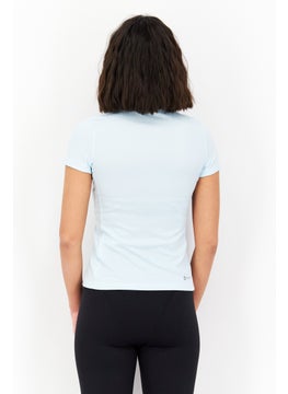 Adidas Women Sportswear Fit Short Sleeve Golf Polo Shirts, Blue  - Image 4