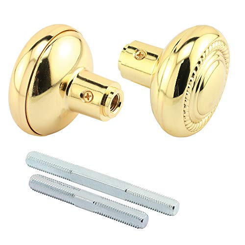 Prime-Line E 2642 Colonial Style Door Knobs, 1/4 In. Square Drive, Wrought Steel Design (Single Pack) - Image 1