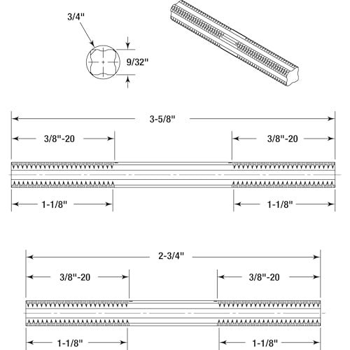 Prime-Line E 2642 Colonial Style Door Knobs, 1/4 In. Square Drive, Wrought Steel Design (Single Pack) - Image 3