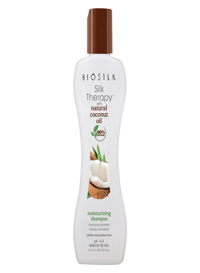 BioSilk Silk Therapy with Natural Coconut Oil Moisturizing Shampoo, Cleanses & Replenishes Moisture, Sulfate, Paraben & Cruelty-Free, 5.64 Oz - Image 1