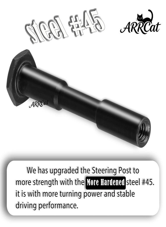 ARRCat Steel Steering Post Upgrades Part for 1/7 Big Rock/Felony/Fireteam/Infraction/Limitless/Mojave 6S,1/8 Kraton/Notorious/Outcast/Talion/Typhon 6S RC Monster Truck,(Replace #ARA340186) - Image 4