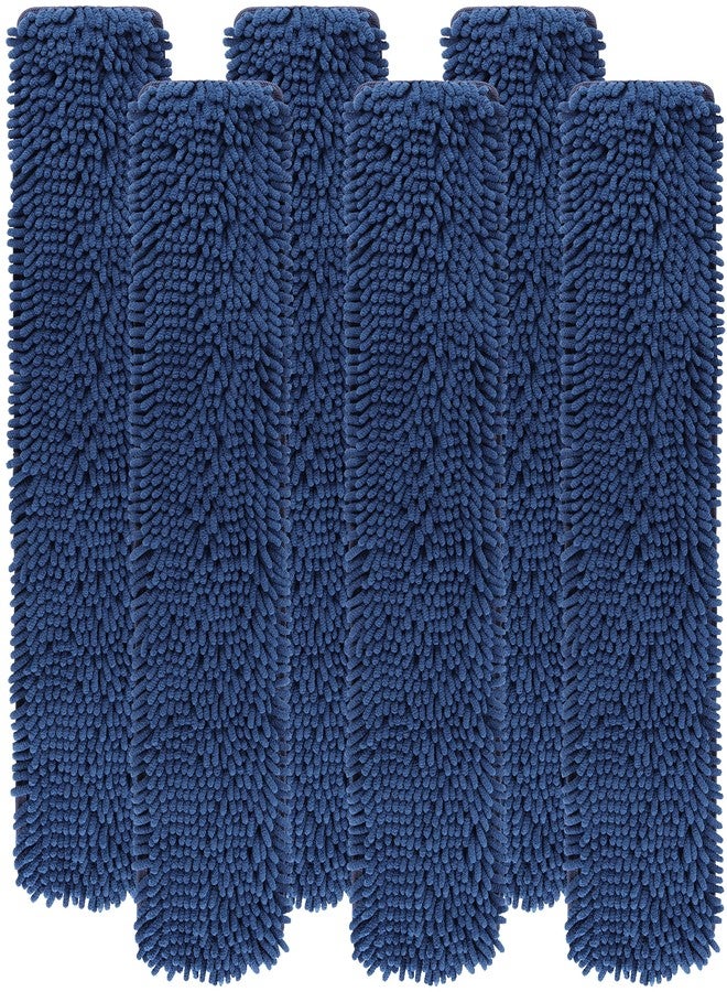LTWHOME 24 Inch Microfiber Chenille Coral Washable Flat Mop Pad Refills(Pack of 6) - Image 1