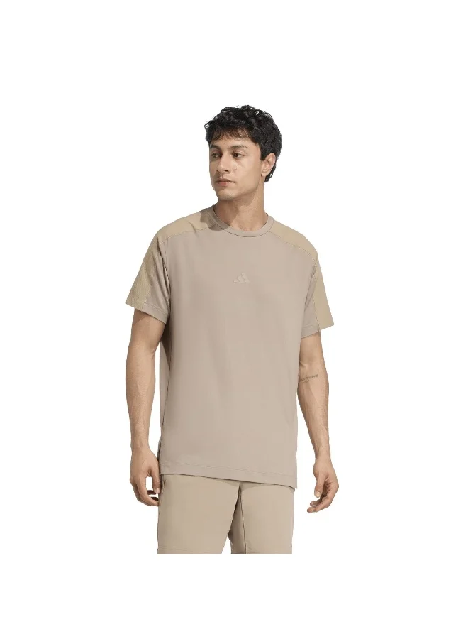 adidas Adidas Puremotion Tee Brown T-Shirt (Short Sleeve) T-Shirts For Men