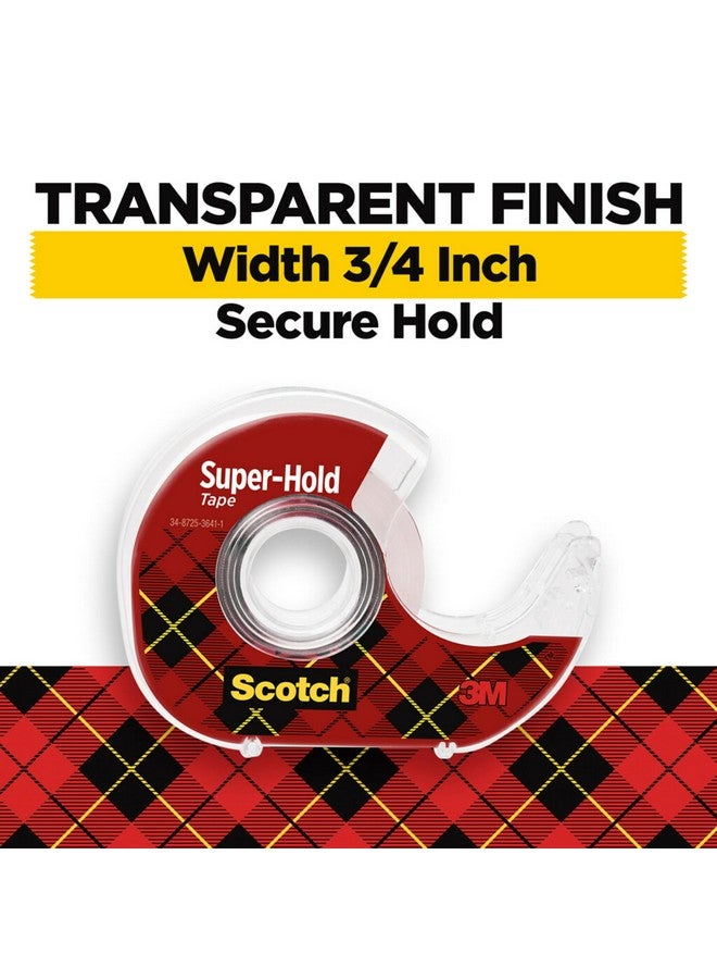 Scotch  Super-Hold Tape, 10 Rolls, Transparent Finish, 50% More Adhesive, Trusted Favorite, 3/4 X 1000 Inches, Boxed (700K10) - Image 2