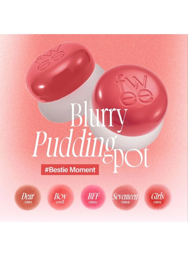 fwee Lip & Cheek Blurry Pudding Pot CR04 Seventeen 5g - Image 2