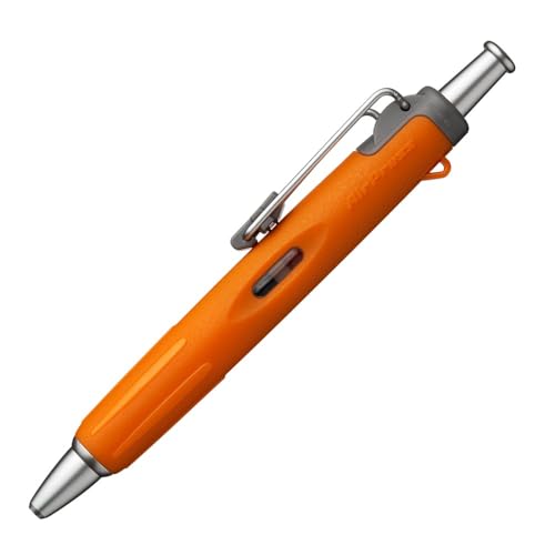 Tombow BC-AP54 Pressurized Permanent Ballpoint Pen (Can Write on Wet Paper/Back), Air Press to Squeeze Ink Ink, 0.7, Orange - Image 1
