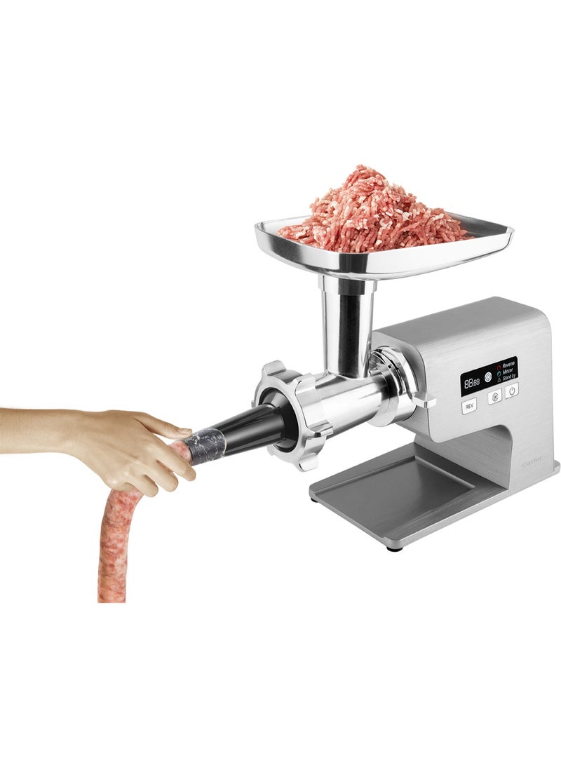 كاتلر Catler Electric Meat Grinder MG 800– Heavy-Duty Metal Body, Touch Control LCD Display, 3 Grinding Plates, - Image 3