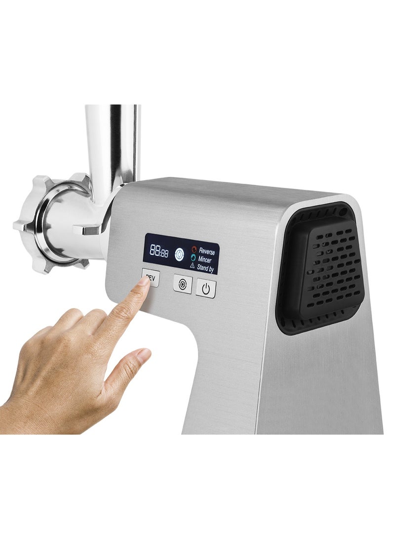 كاتلر Catler Electric Meat Grinder MG 800– Heavy-Duty Metal Body, Touch Control LCD Display, 3 Grinding Plates, - Image 1