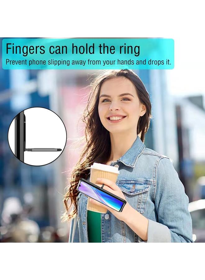 اس-توب جراب لهاتف OPPO Realme X50 و Realme X3 جراب واقٍ من ألياف الكربون مع حامل حلقي يدور 360 درجة - Image 4