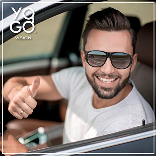 Yogo Vision نظارات شمسية يوجو فيجن فيت أوفر مع عدسات بولاريد، حماية 100% من الأشعة فوق البنفسجية للرجال والنساء - Image 3