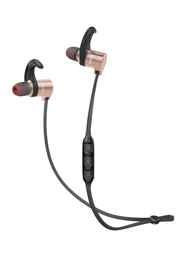 نيبمينينت سماعة أذن داخلية رياضية ولاسلكية بخاصية البلوتوث مزودة بميكروفون أسود/ذهبي - Image 1