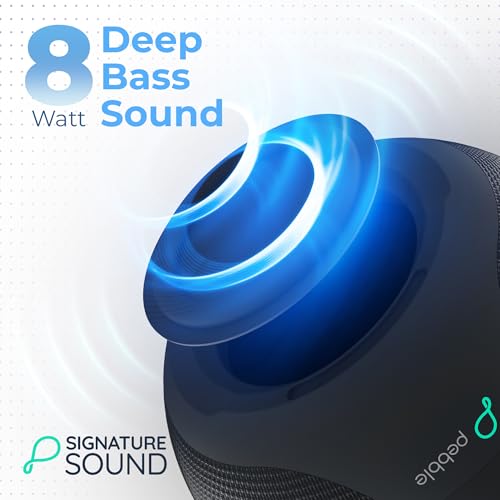 Pebble Boom 8W Bluetooth Speaker | Deep Bass | RGB LED | Bluetooth 5.3 | Voice Assistant | TWS Connectivity | 6 Hours Battery | Stylish Premium Design - Image 3