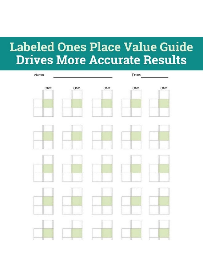 Channie's Math Prek-1St Grades, 80 Pages Strong Paper, 8.5" X 11" With Hardboard Back Lineup Pad Workbook Math Line-Up - Image 4