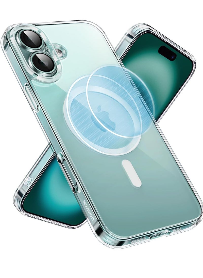 إلترازون iPhone 16 Plus MagSafe Case (MagU) - Revolutionary iCrystal Tech Clear Cover, MIL-Grade Protection, Anti-Scratch, Camera Protection, Magnetic Ultra Slim Design - Image 1
